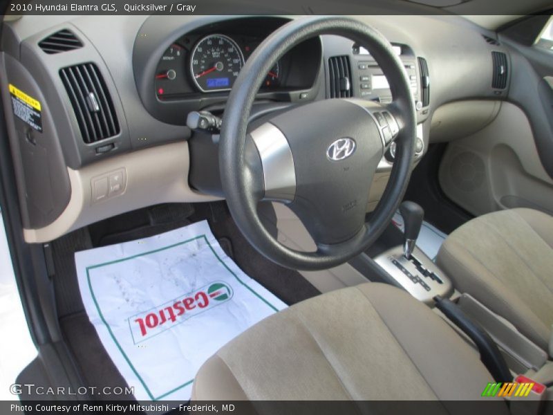 Quicksilver / Gray 2010 Hyundai Elantra GLS