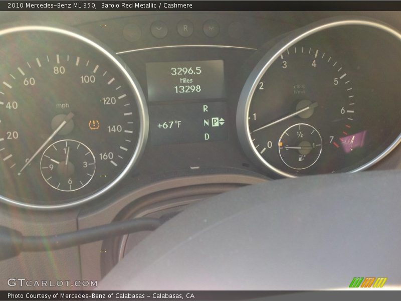 Barolo Red Metallic / Cashmere 2010 Mercedes-Benz ML 350