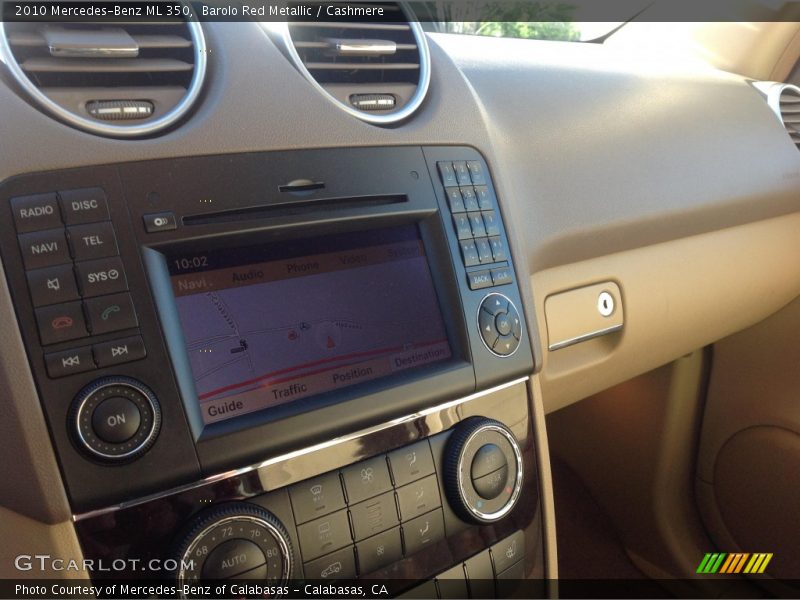 Barolo Red Metallic / Cashmere 2010 Mercedes-Benz ML 350