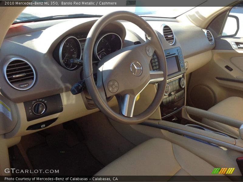 Barolo Red Metallic / Cashmere 2010 Mercedes-Benz ML 350
