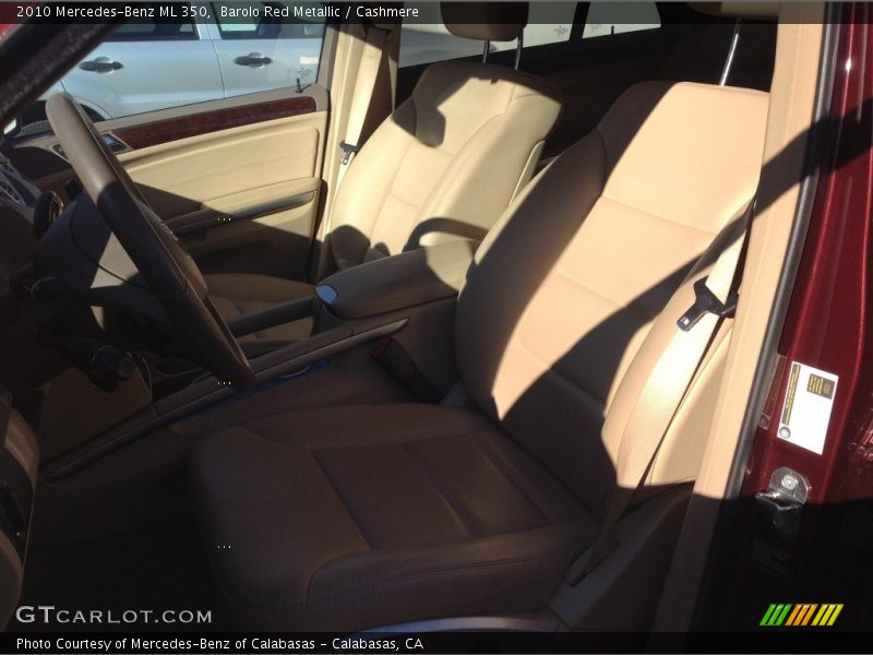 Barolo Red Metallic / Cashmere 2010 Mercedes-Benz ML 350