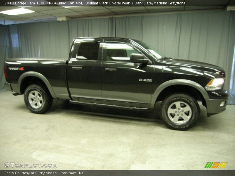 Brilliant Black Crystal Pearl / Dark Slate/Medium Graystone 2010 Dodge Ram 1500 TRX4 Quad Cab 4x4