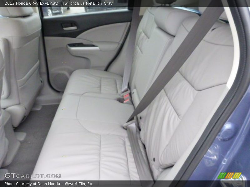 Twilight Blue Metallic / Gray 2013 Honda CR-V EX-L AWD