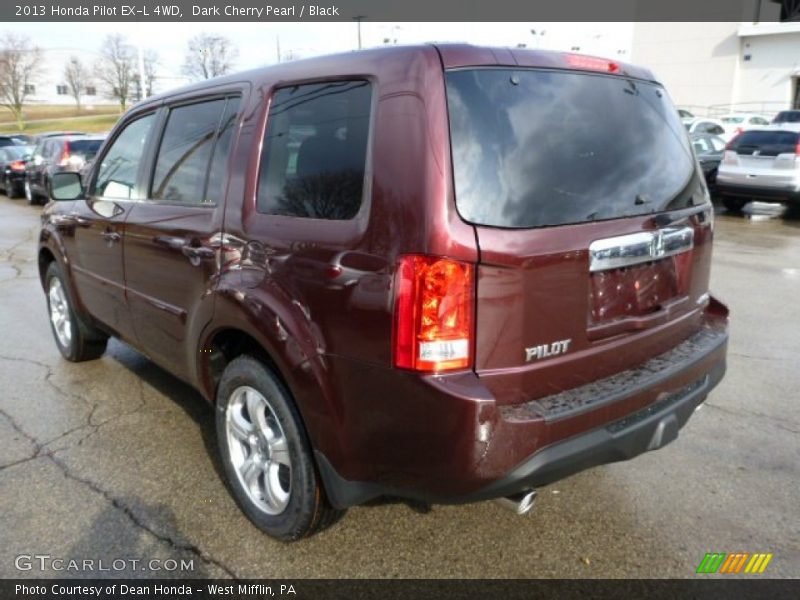 Dark Cherry Pearl / Black 2013 Honda Pilot EX-L 4WD