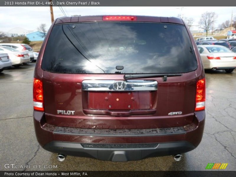 Dark Cherry Pearl / Black 2013 Honda Pilot EX-L 4WD