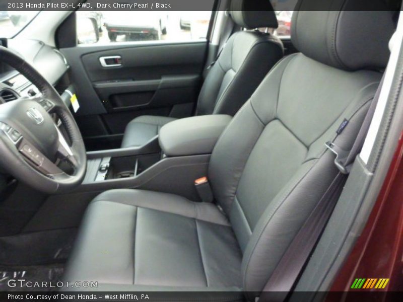 Dark Cherry Pearl / Black 2013 Honda Pilot EX-L 4WD