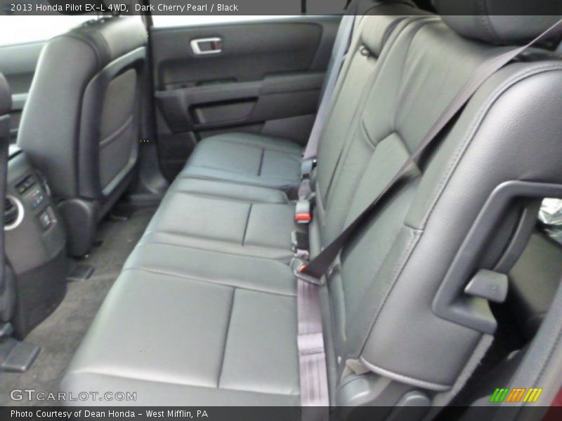 Dark Cherry Pearl / Black 2013 Honda Pilot EX-L 4WD