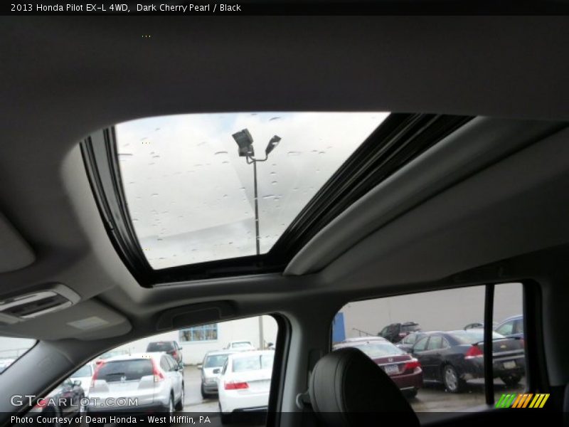 Dark Cherry Pearl / Black 2013 Honda Pilot EX-L 4WD