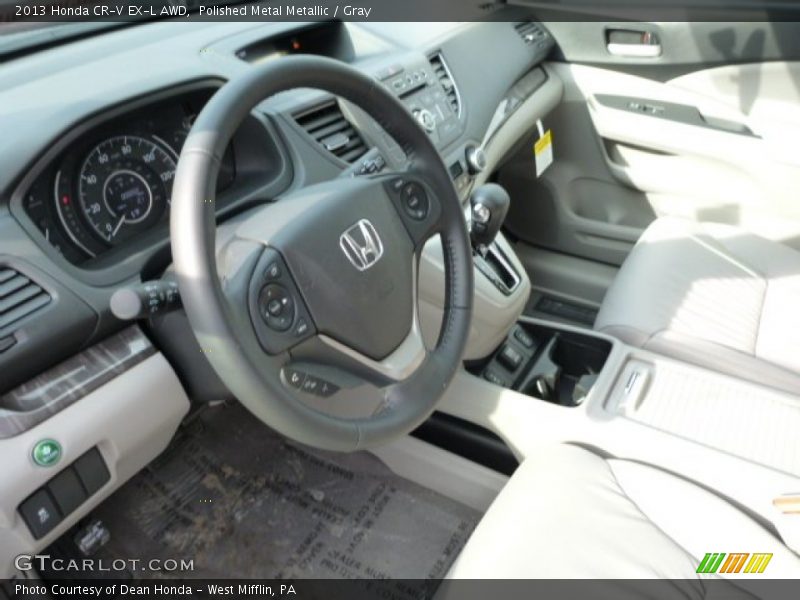 Polished Metal Metallic / Gray 2013 Honda CR-V EX-L AWD