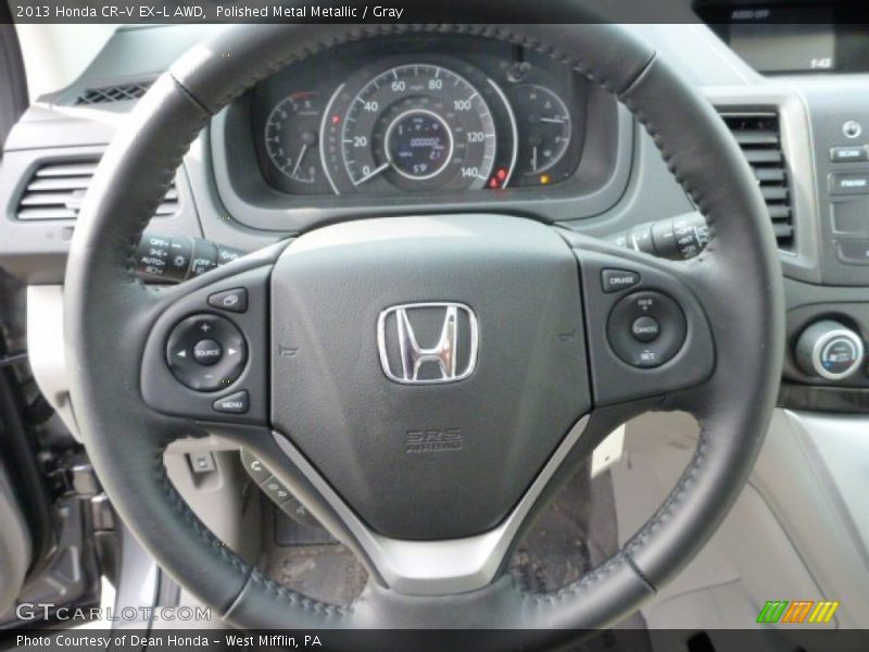 Polished Metal Metallic / Gray 2013 Honda CR-V EX-L AWD