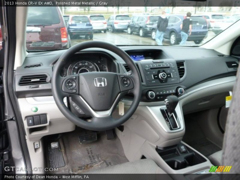 Polished Metal Metallic / Gray 2013 Honda CR-V EX AWD