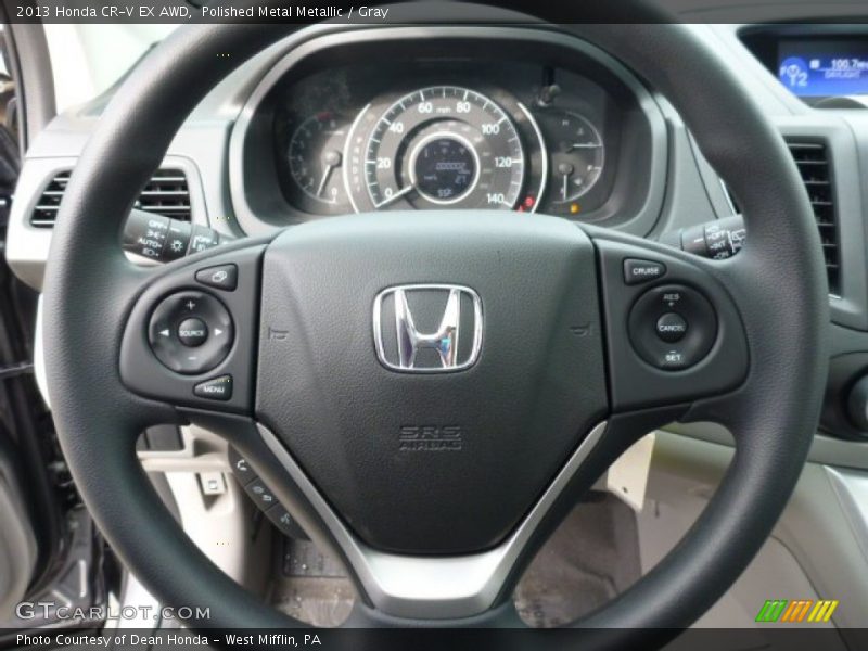 Polished Metal Metallic / Gray 2013 Honda CR-V EX AWD