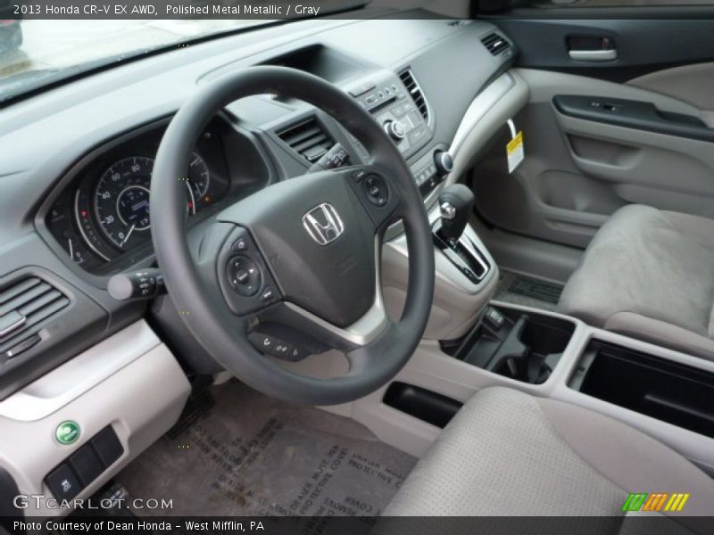 Polished Metal Metallic / Gray 2013 Honda CR-V EX AWD