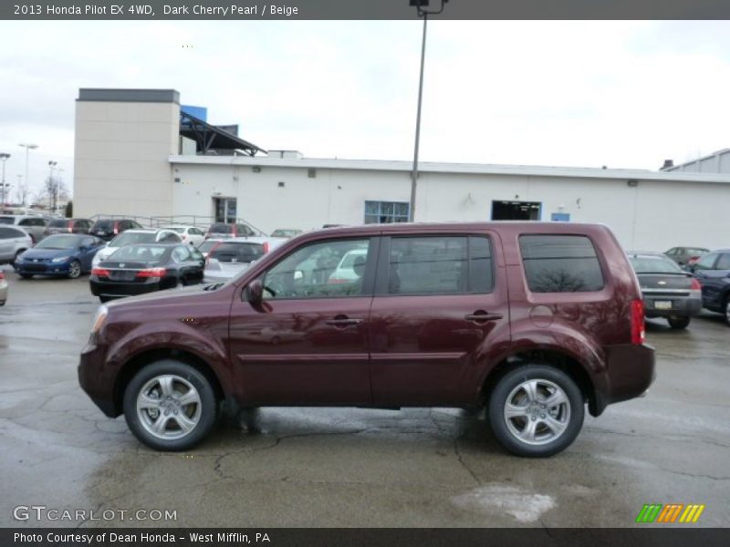  2013 Pilot EX 4WD Dark Cherry Pearl