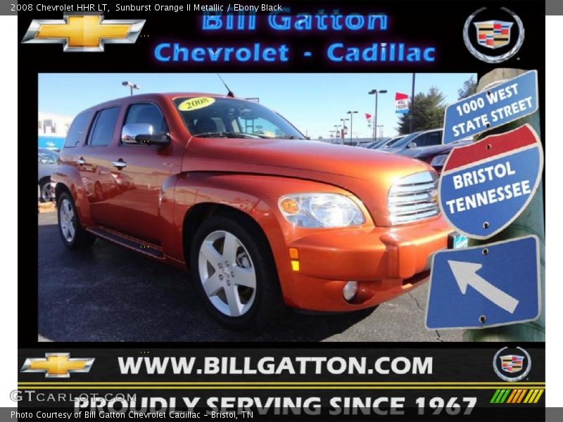 Sunburst Orange II Metallic / Ebony Black 2008 Chevrolet HHR LT