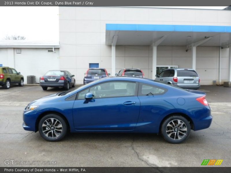  2013 Civic EX Coupe Dyno Blue Pearl
