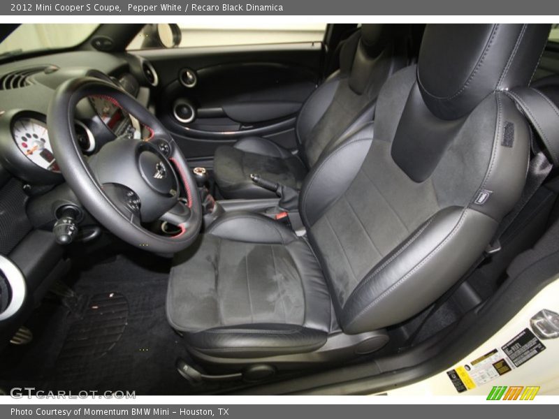 Front Seat of 2012 Cooper S Coupe