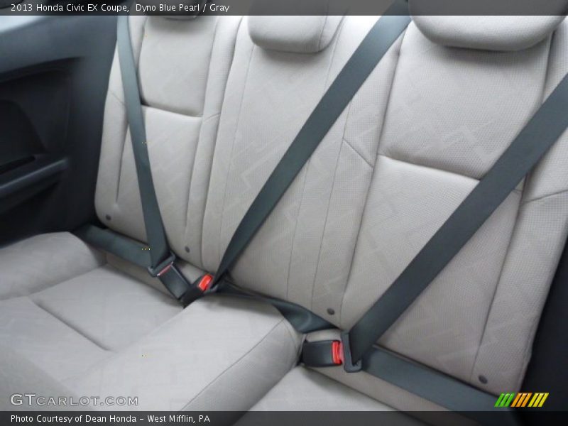 Dyno Blue Pearl / Gray 2013 Honda Civic EX Coupe