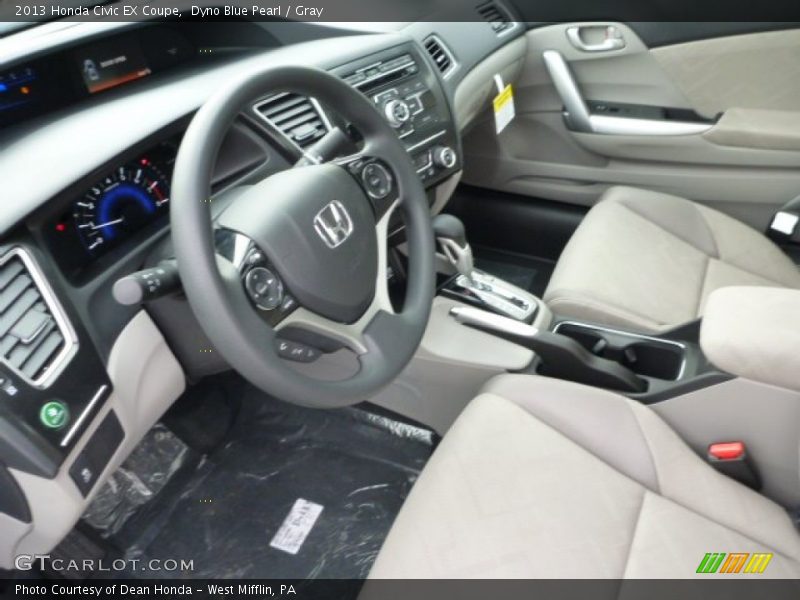  2013 Civic EX Coupe Gray Interior