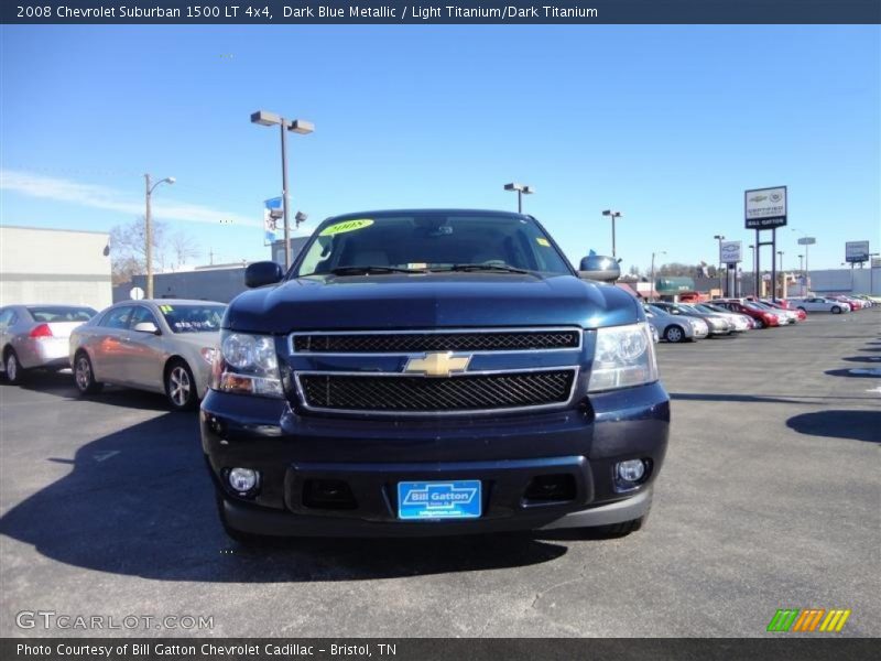 Dark Blue Metallic / Light Titanium/Dark Titanium 2008 Chevrolet Suburban 1500 LT 4x4