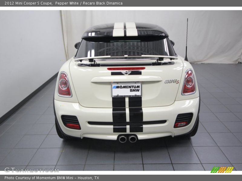 Pepper White / Recaro Black Dinamica 2012 Mini Cooper S Coupe