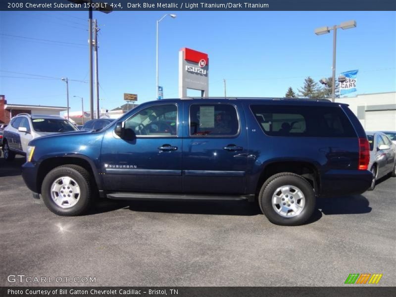 Dark Blue Metallic / Light Titanium/Dark Titanium 2008 Chevrolet Suburban 1500 LT 4x4