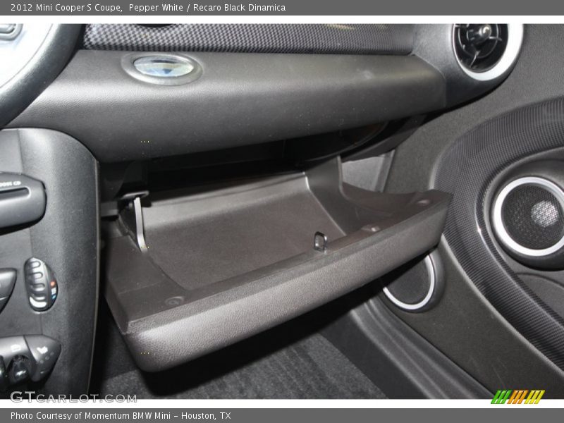 Pepper White / Recaro Black Dinamica 2012 Mini Cooper S Coupe
