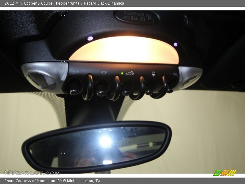 Pepper White / Recaro Black Dinamica 2012 Mini Cooper S Coupe