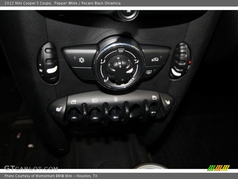 Pepper White / Recaro Black Dinamica 2012 Mini Cooper S Coupe