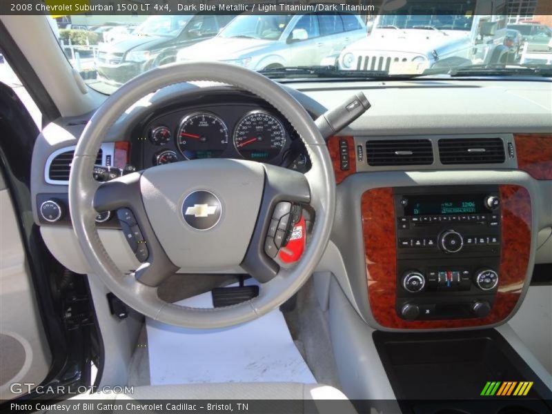 Dark Blue Metallic / Light Titanium/Dark Titanium 2008 Chevrolet Suburban 1500 LT 4x4