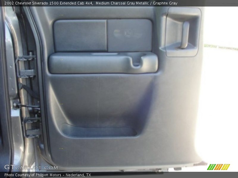 Medium Charcoal Gray Metallic / Graphite Gray 2002 Chevrolet Silverado 1500 Extended Cab 4x4