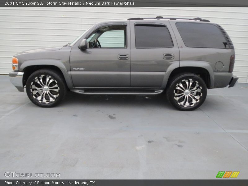 Storm Gray Metallic / Medium Dark Pewter/Shale 2001 GMC Yukon SLE