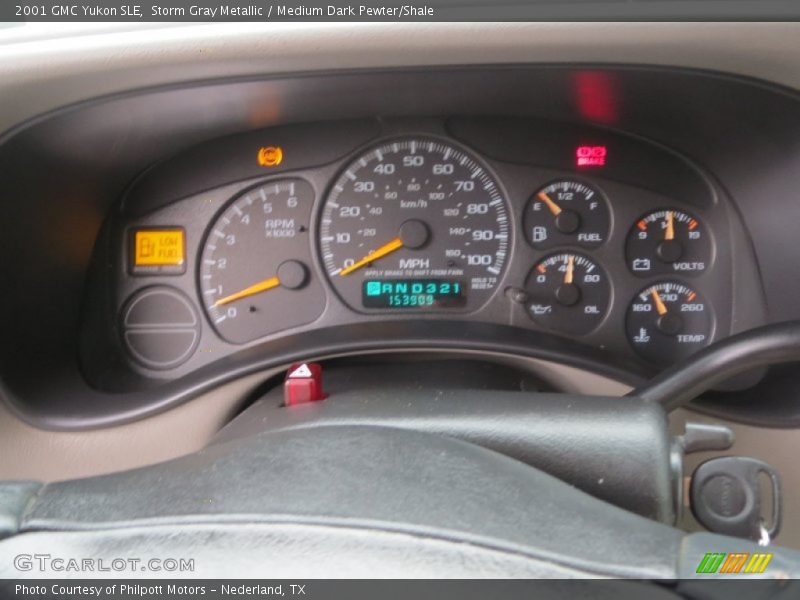 Storm Gray Metallic / Medium Dark Pewter/Shale 2001 GMC Yukon SLE