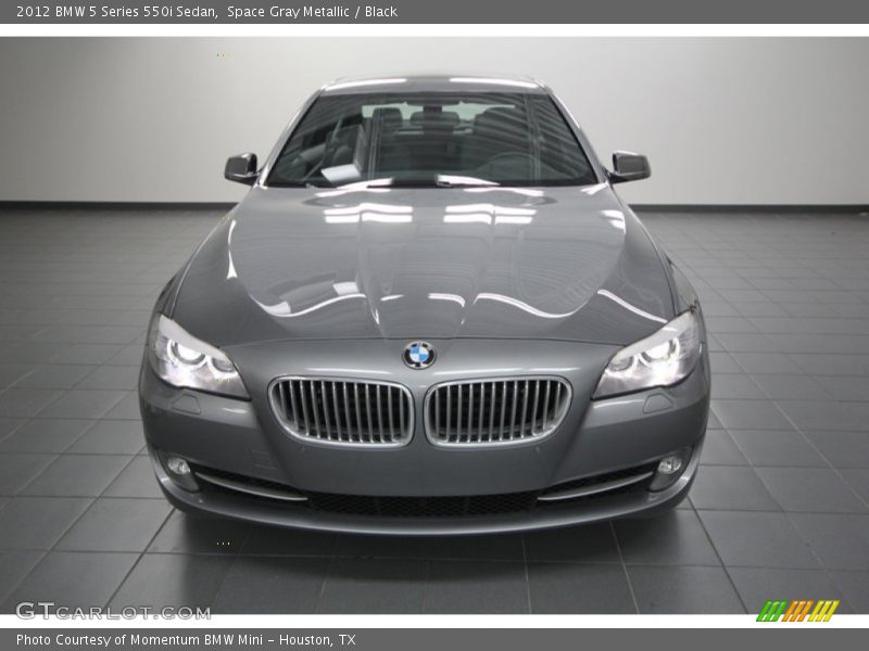 Space Gray Metallic / Black 2012 BMW 5 Series 550i Sedan