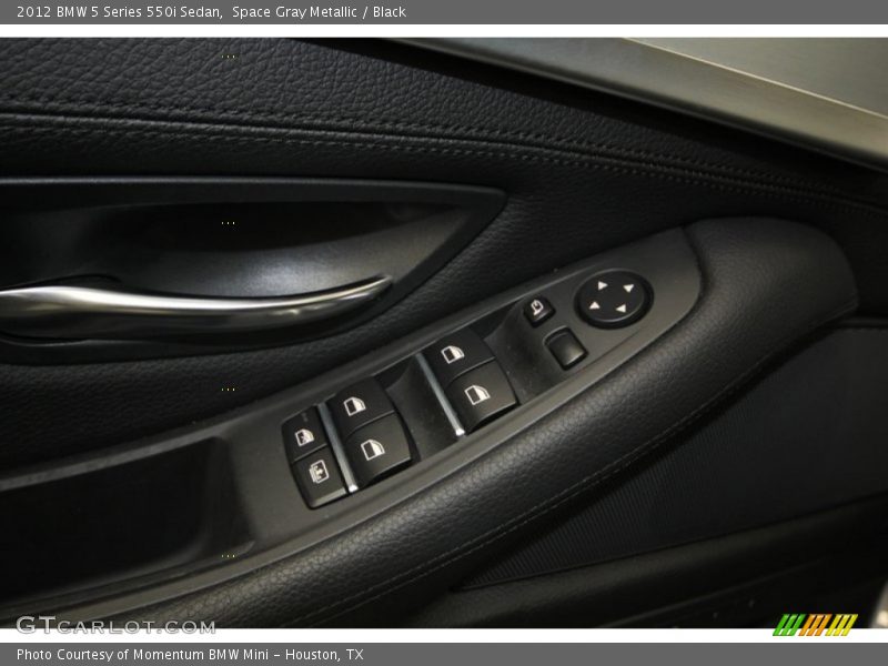 Space Gray Metallic / Black 2012 BMW 5 Series 550i Sedan