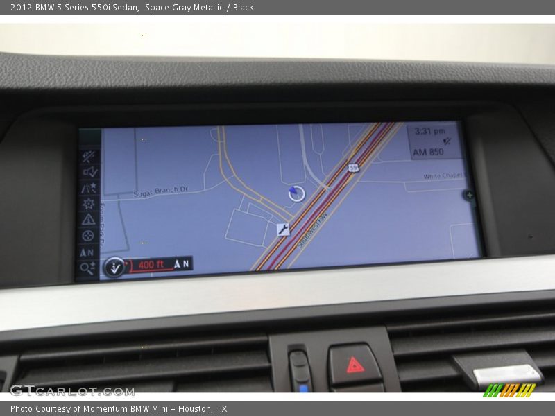 Space Gray Metallic / Black 2012 BMW 5 Series 550i Sedan