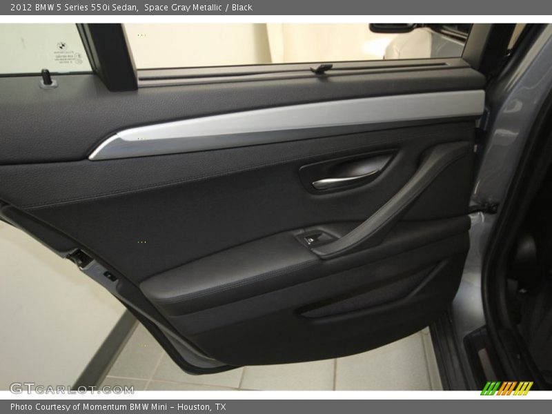 Space Gray Metallic / Black 2012 BMW 5 Series 550i Sedan