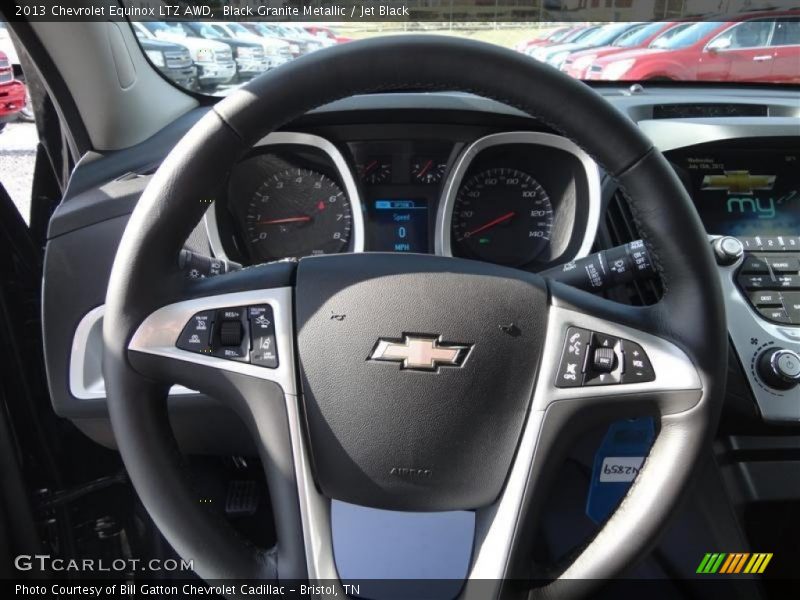 Black Granite Metallic / Jet Black 2013 Chevrolet Equinox LTZ AWD