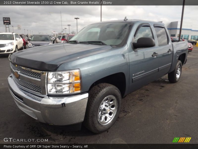 Blue Granite Metallic / Ebony 2013 Chevrolet Silverado 1500 LS Crew Cab