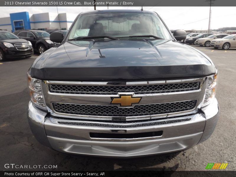Blue Granite Metallic / Ebony 2013 Chevrolet Silverado 1500 LS Crew Cab
