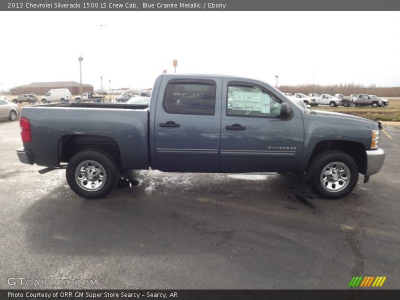 Blue Granite Metallic / Ebony 2013 Chevrolet Silverado 1500 LS Crew Cab