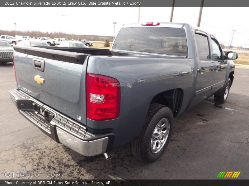 Blue Granite Metallic / Ebony 2013 Chevrolet Silverado 1500 LS Crew Cab