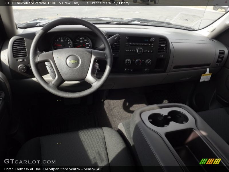 Blue Granite Metallic / Ebony 2013 Chevrolet Silverado 1500 LS Crew Cab