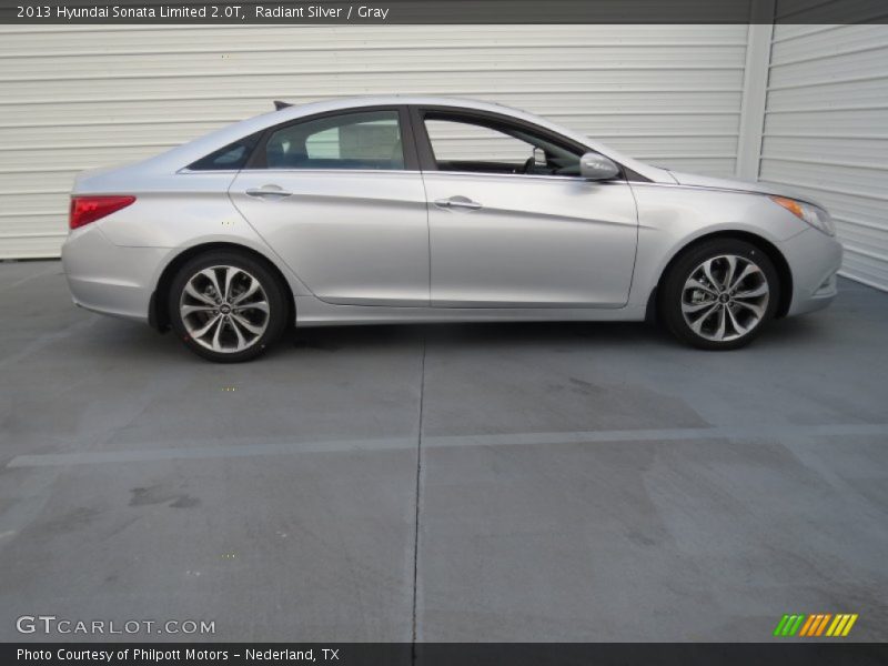 Radiant Silver / Gray 2013 Hyundai Sonata Limited 2.0T