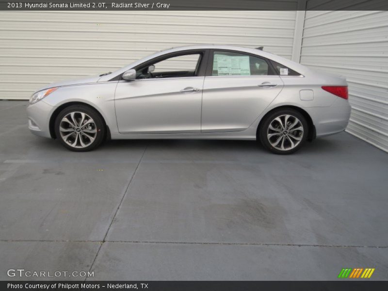 Radiant Silver / Gray 2013 Hyundai Sonata Limited 2.0T