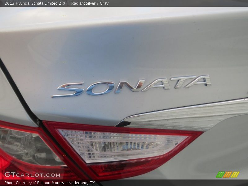 Radiant Silver / Gray 2013 Hyundai Sonata Limited 2.0T