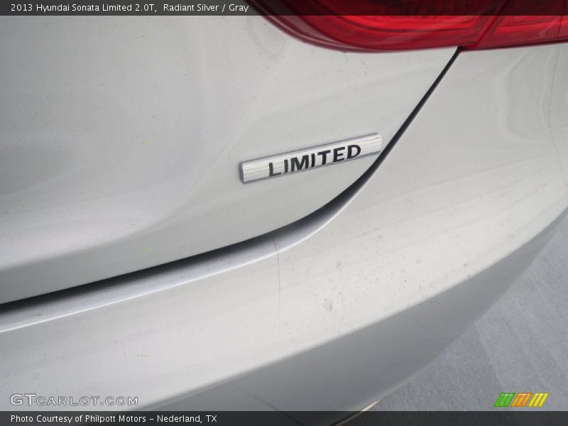 Radiant Silver / Gray 2013 Hyundai Sonata Limited 2.0T