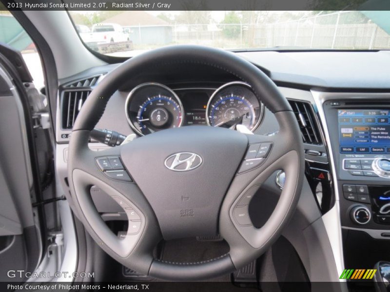Radiant Silver / Gray 2013 Hyundai Sonata Limited 2.0T