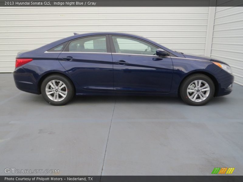 Indigo Night Blue / Gray 2013 Hyundai Sonata GLS