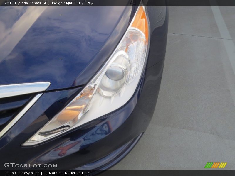Indigo Night Blue / Gray 2013 Hyundai Sonata GLS